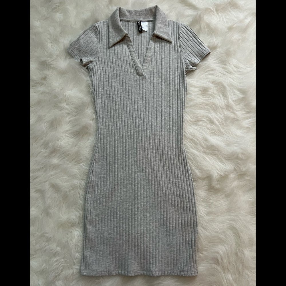 Tight Gray Mini-Dress